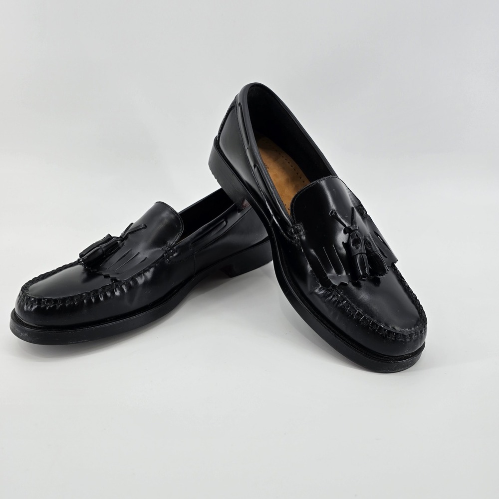 G.H. Bass Weejuns Marietta II Loafers Womens Tassel Kiltie Black Leather 10M